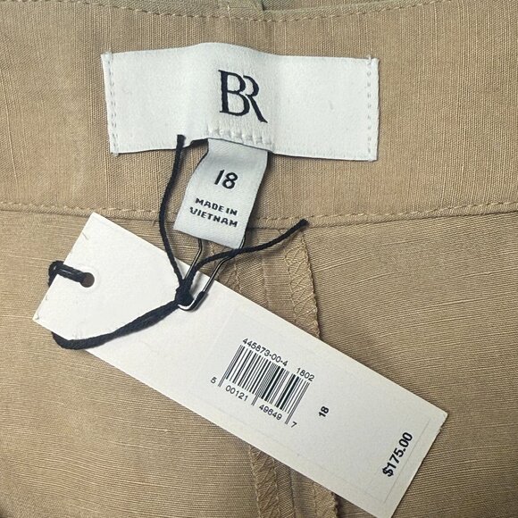 Banana Republic High-Rise Barrel Tencel™-Linen Pant Size 18 - Picture 2 of 15